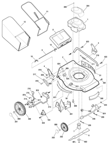 Part Location Diagram of 880941BMYP Murray Frame Assy